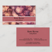 Modern Bokeh Stippen Event Planner Visitekaartje (Voorkant / Achterkant)