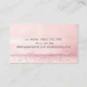  Modern Bokeh Watercolor Cupcake Rolling Pin Visitekaartje (Achterkant)