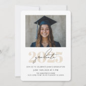 Modern Bold 2025 Afstuderen Foto Kaart (Voorkant)