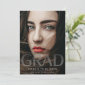 Modern BOLD AFSTUDEERDER Vervagen Fotoklasse van Aankondiging (Staand voorkant)