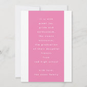 Modern BOLD AFSTUDEERDER Vervagen Fotoklasse van Aankondiging (Achterkant)