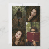 Modern & Bold Afstuderen Aankondiging (Achterkant)