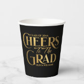 Modern Bold Afstuderen het Afstudeerder Party Papieren Bekers (Voorkant)