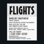 Modern Bold, Airline Adverteren Flyer<br><div class="desc">Moderne vette vliegtuigen Adverteren brochures door de winkel van het Visitekaartje.</div>