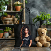 Modern Bold  Beautiful Sassy Girl Self Affirmation Tote Bag