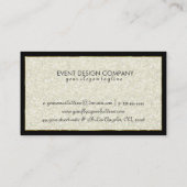 Modern Bold Black en Gold Glitter 2 Visitekaartje (Achterkant)