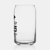 Modern Bold Black Klasse van 2025 Afstuderen Blikvorm Glas (Links)