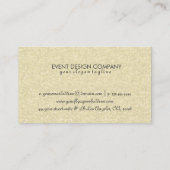 Modern Bold Black Stripes Goud Glitter Visitekaartje (Achterkant)