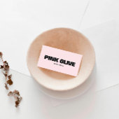 Modern Bold Black Typography Visitekaartje