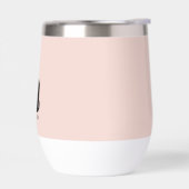 Modern Bold Blush Roze Monogram Naam (Links)