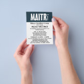 Modern Bold, boeddhistische groep Adverteren broch Flyer (Hand)