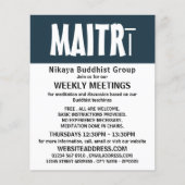 Modern Bold, boeddhistische groep Adverteren broch Flyer (Voorkant)