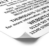 Modern Bold, Boeddhistische Groep Adverteren Poster (Hoek)