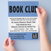 Modern Bold, Book Club Adverteren Flyer (Hand)