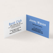 Modern Bold, Book Club Gedetailleerd Visitekaartje (Binnen)