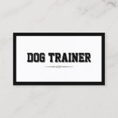 Modern Bold Border Dog Training Visitekaartje (Voorkant)