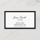 Modern Bold Border Pet Nanny Visitekaartje (Achterkant)