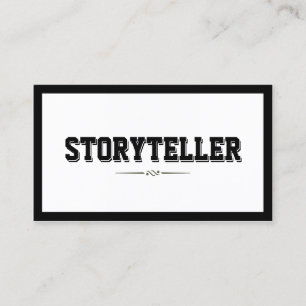 Modern Bold Border Storyteller Visitekaartje