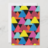 Modern Bold Bright en kleurrijk script bruiloft Kaart (Achterkant)