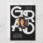 Modern Bold Calligraphy Afstuderen Kaart (Voorkant)