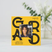 Modern Bold Calligraphy Afstuderen Kaart (Staand voorkant)