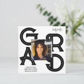 Modern Bold Calligraphy Afstuderen Kaart (Staand voorkant)