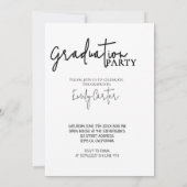 Modern Bold Calligraphy Afstuderen Kaart (Achterkant)