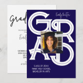 Modern Bold Calligraphy Afstuderen Kaart (Voorkant / Achterkant)