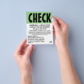 Modern Bold, Chess Club Adverteren Flyer (Hand)