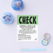 Modern Bold, Chess Club Adverteren Flyer (Enkel)