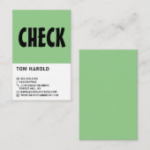 Modern Bold, Chess Club, Chess Player/Teacher Visitekaartje (Voorkant / Achterkant)