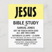 Modern Bold, Christian Bible Class Advert Flyer (Voorkant)