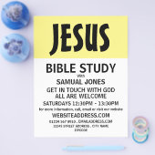 Modern Bold, Christian Bible Class Advert Flyer (Enkel)