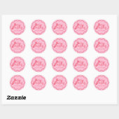 Modern Bold Christmas Envelope Seal Ronde Sticker (Vel)