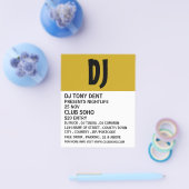 Modern Bold, DJ, Club Event Adverteren Flyer (Enkel)