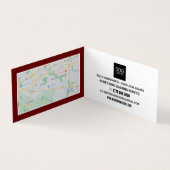 Modern Bold, Dog Walker Service Gedetailleerd Visitekaartje (Binnen)