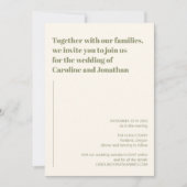 Modern Bold Earthy Pastel Abstract marmer Wedding Kaart (Voorkant)