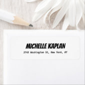 Modern Bold Elegant Elegant Zwart & Wit Etiket (Insitu)