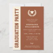 Modern Bold en Elegant Afstudeerder Foto Afstudere Kaart (Voorkant)