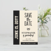 Modern Bold en Elegant Afstuderen Save The Date (Staand voorkant)