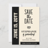Modern Bold en Elegant Afstuderen Save The Date (Voorkant)