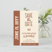 Modern Bold en Elegant Afstuderen Save The Date (Staand voorkant)