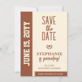 Modern Bold en Elegant Afstuderen Save The Date (Voorkant)