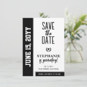 Modern Bold en Elegant Afstuderen Save The Date (Staand voorkant)