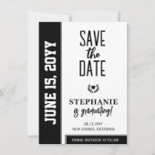 Modern Bold en Elegant Afstuderen Save The Date (Voorkant)