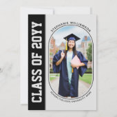 Modern Bold en minimalistisch Afstudeerder Photo A Kaart (Achterkant)