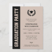 Modern Bold en minimalistisch Afstudeerder Photo A Kaart (Voorkant)