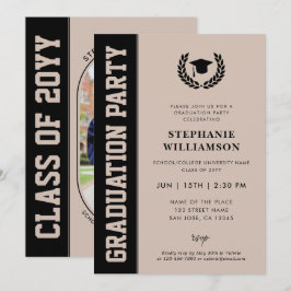 Modern Bold en minimalistisch Afstudeerder Photo A Kaart