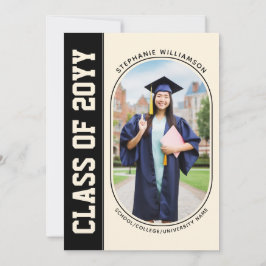 Modern Bold en minimalistisch Afstudeerder Photo A Kaart