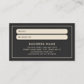 Modern Bold en Simple Verwijs een Vriend Verwijzin Visitekaartje (Achterkant)